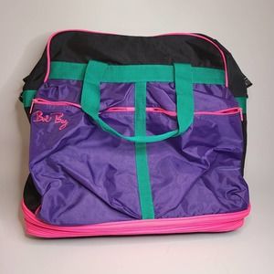 Vintage 1990s Boli Bag Expandable Rolling Tote Bag, Size 19'h